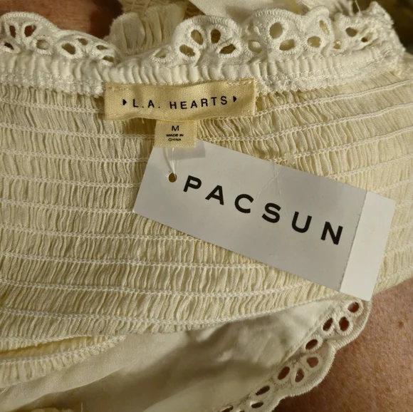 Pacsun Smocked Crop Top - Picture 7 of 7